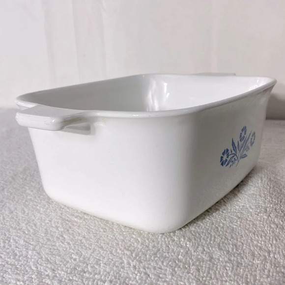 Vintage Corningware Blue  Cornflower 6 Cup P4 Pan Rectangle Casserole Dish - Picture 8 of 16